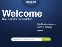 Tablet Screenshot of matemotors.com